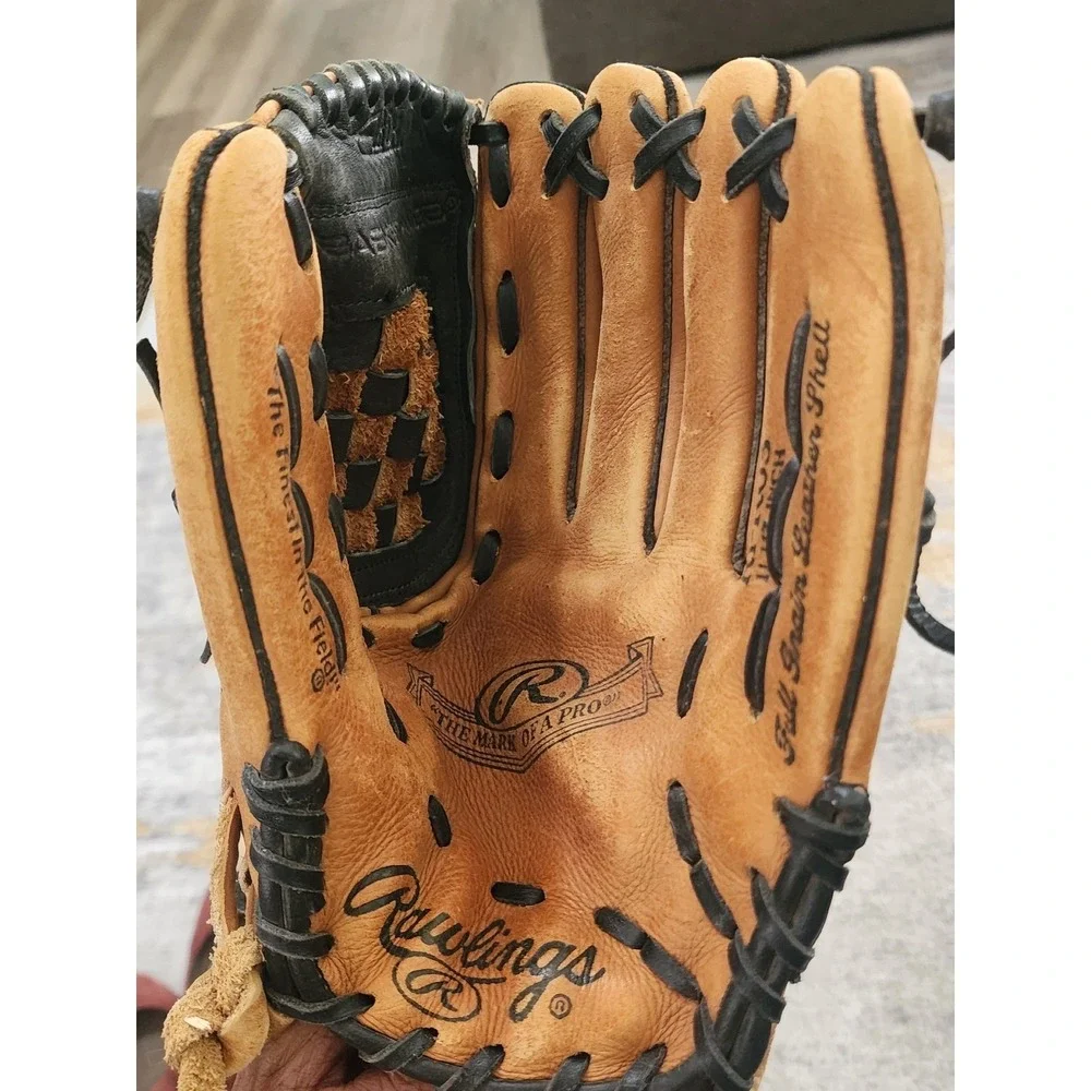 Rawlings Youth Baseball Glove RPR03 Brown Leather RHT Right Handed Thrower 11.5